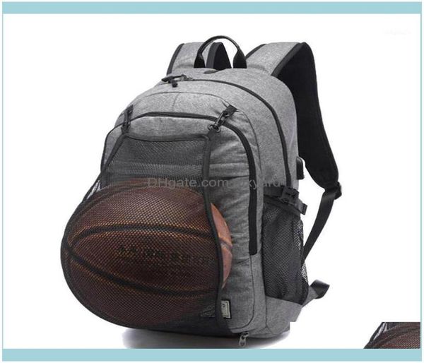 

outdoor outdoorsoutdoor mens sports basketball backpack school bags for teenager boys soer ball pack lapbag football net gym7548098