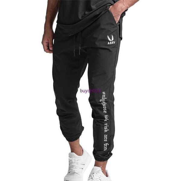 

asr men's fashion jogging pants tight sweatpants summer thin casual for korean youth trend brand quick drying ice silk for trendy embro, Black