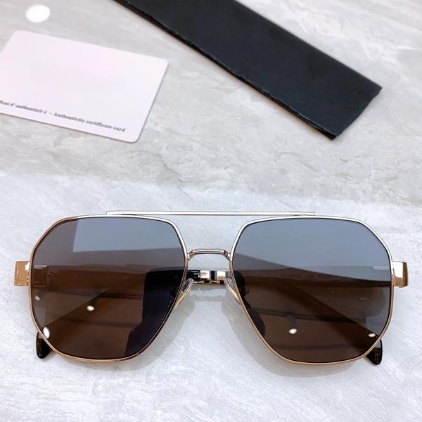 

luxury fashion classic men's sunglasses metal frame uv400 retro style attitude sunglasses protect glasses with box, White;black