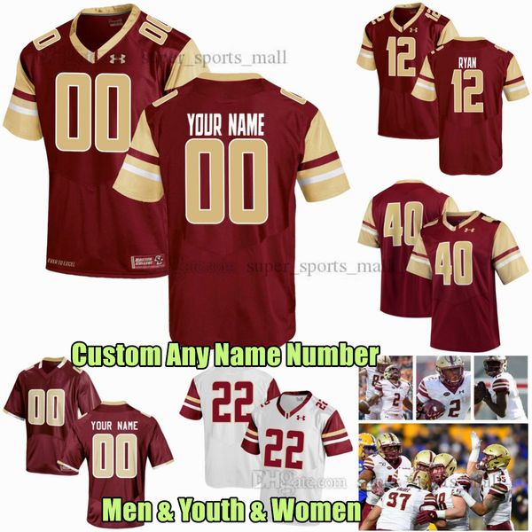 

custom s-6xl boston college eagles college football jerseys doug flutie matt ryan luke kuechly zay flowers phil jurkovec garwo iii levy muse, Black