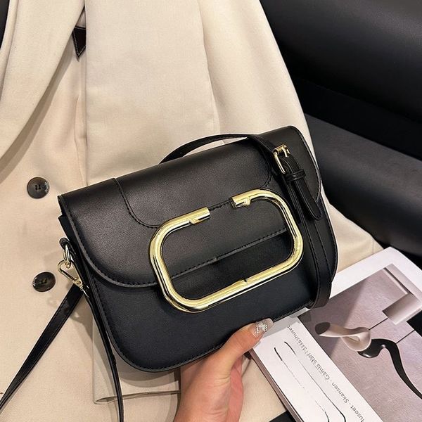 

designer bag the tote bag crossbody bag women casual fashion metal logo magnetic buckle open calf leather shoulder bag handbag crossbody bag