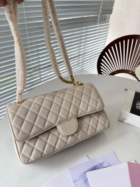 

designer bags chain bags lady clutch square flap bag luxury caviar leather handbag fashion classic double letters quilted handbags crossbody