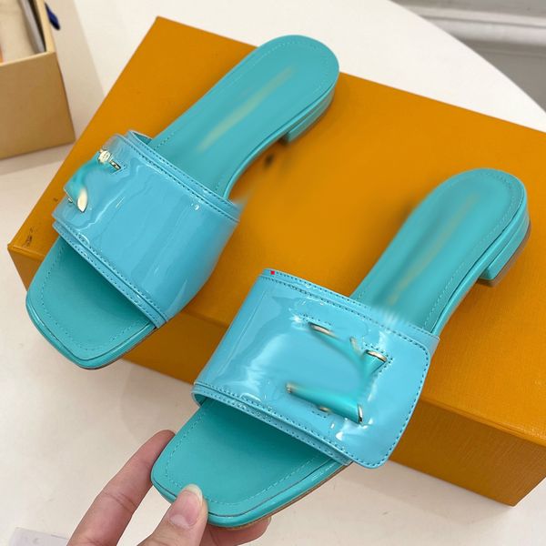 

2023 fashion designer slippers women slipper ladies flat slides fashion summer beach sandals brand leather flip flops -459, Black