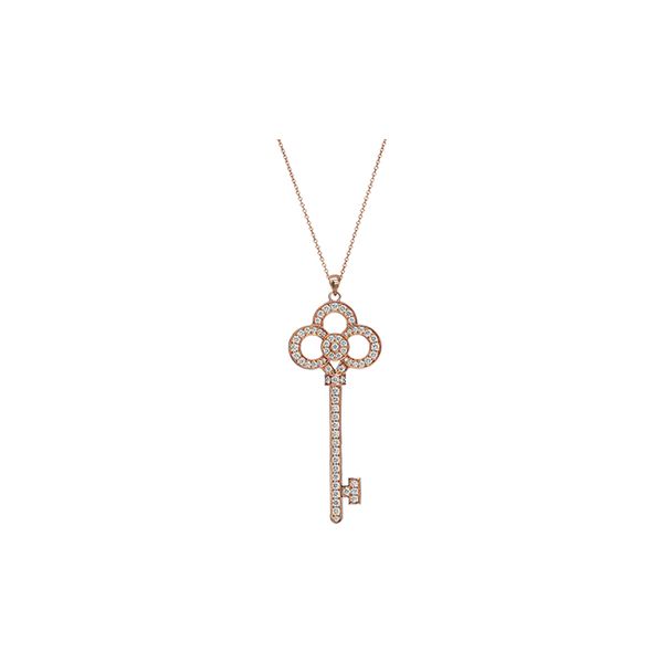 

elegant women's tennis lucky key necklace for weddings parties, Silver