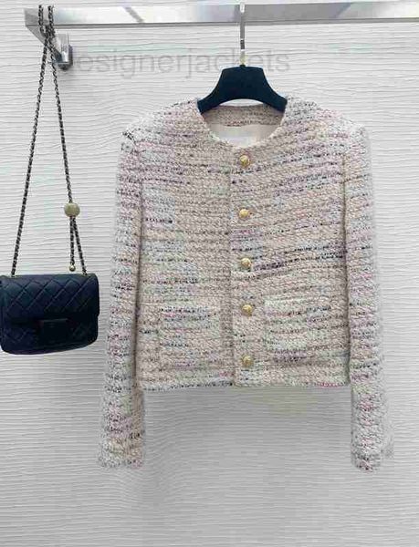 

women's jackets designer brand 2023 new women autumn winter fashion jacket high-end metal buckle tweed casual spring coat cardigan vale, Black;brown