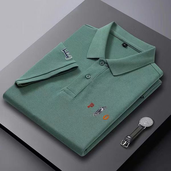 

2023 summer menswear designer polo shirt short sleeve t-shirt embroidered lapels men's trendy clothing for sale luxury men's busin, White;black