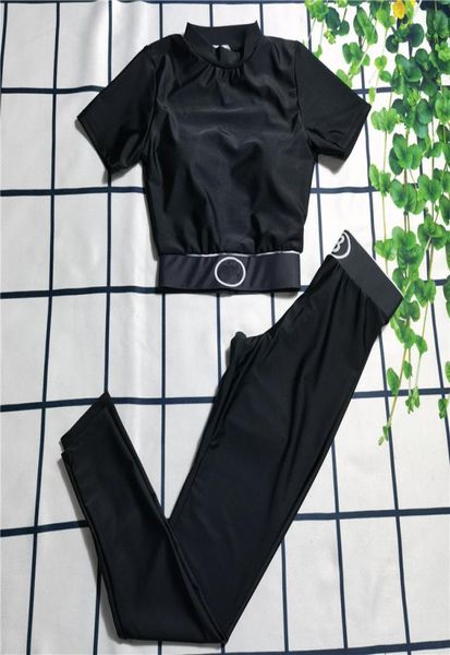 

womens yoga outfits tracksuits exercise fitness outdoor sportwear girls running outfits bra long pant gym closedfitting clothing2190017