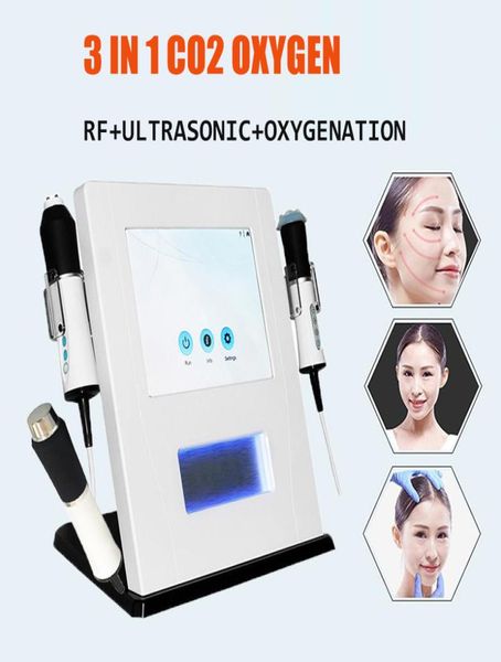 

3 in 1 oxygen jet peel co2 oxygenation bubble facial machine exfolite infuse oxygenate for skin care2824435, Black;white
