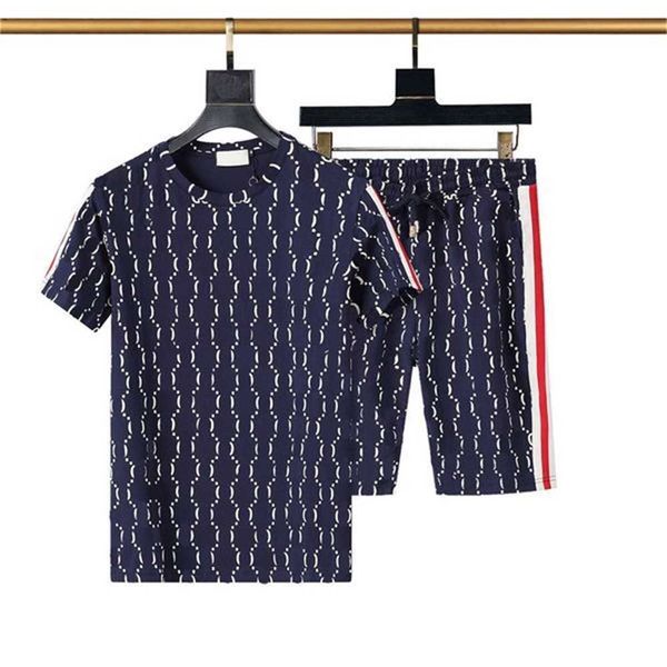 

2023 mens beach designers tracksuits summer suits 2021 fashion t shirt seaside holiday shirts shorts sets man luxury set outfits sportswears, Gray