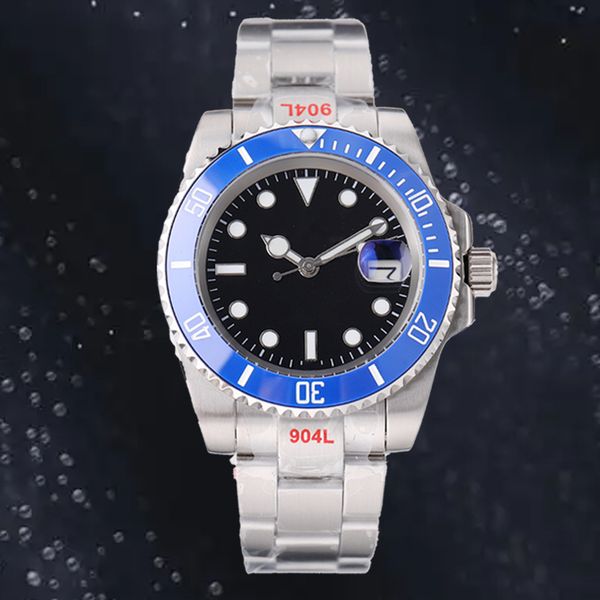 

wristwatch mens automatic mechanical ceramics watches 41mm full stainless steel gliding clasp swimming endurance wristwatches sapphire lumin, Slivery;brown