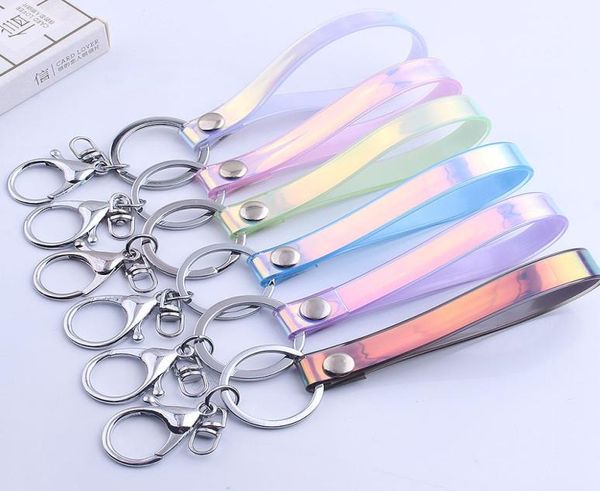 

laser magic color leather cord lanyard keychain neck straps for car bag usb camera pendant hang rope mobile phone strap5713234, Silver