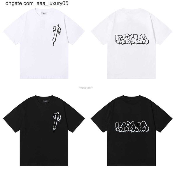 

designer fashion clothing tshirt tees trapstar letter print american loose casual tshirt summer cotton round neck short sleeve luxury casual, White;black