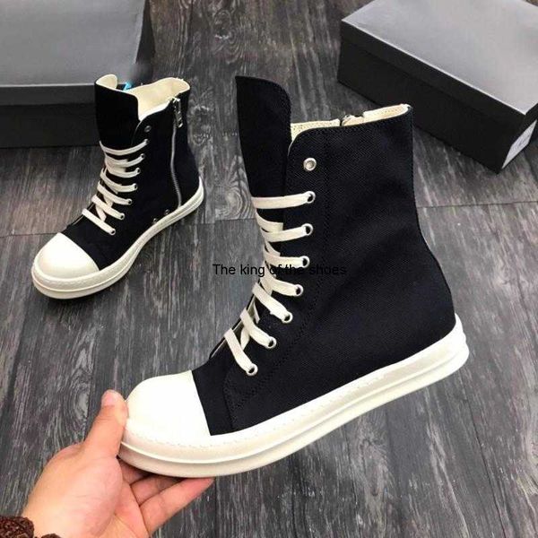 

shoes footwear ro man high women canvas sneakers black lace up 35-44