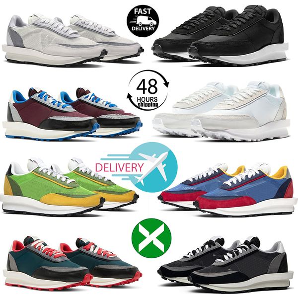 

waffle vaporwaffle mens running shoes pegasus undercover ldwaffle ld pure platinum white black gum nylon men women trainers sports sneakers