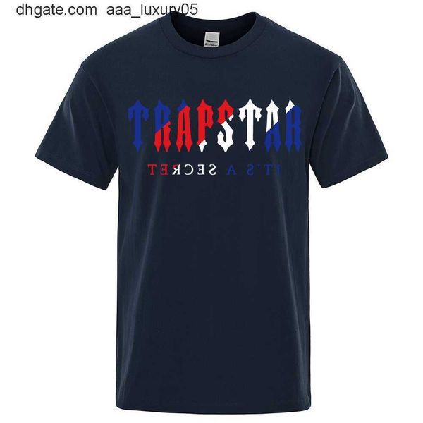 

men's t-shirts trapstar london it's secret brand t-shirts men fashion casual short seve loose oversized o-neck cotton breathab ts, White;black