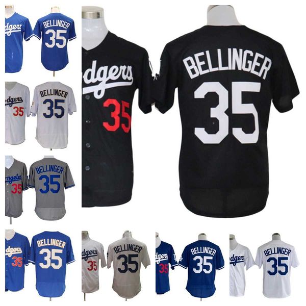 

s-3xl 35 bellinger los dodg men baseball jerseys blank, Blue;black