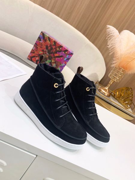 

2023 designer boots sneakers men women platform casual shoes season shades flats trainers brand classic outdoor shoe 0617, Black
