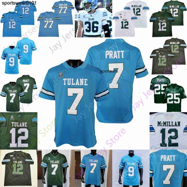 

jerseys tulane green wave football jersey ncaa college matt forte michael pratt tyjae spears williams clark keys iii jackson celest, Black
