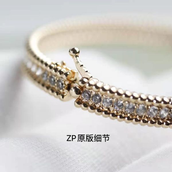 

solid silver van tennis fashion bangle official style logo lucky perlees cuff four leaf clover kaleidoscope bracelet gold for women girls br, Golden;silver