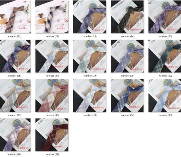 

fashion cotton skinny plaid neck ties for men students boys girls casual uniforms neckties shirt check skirt accessories 37 colors, Blue;purple