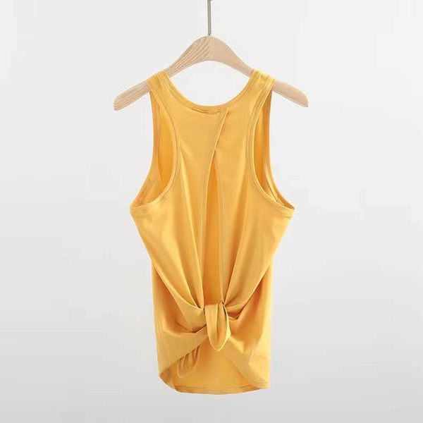 

lulu vest summer yoga sleeveless blouse sport fitness tank open back yoga 4way stretch fabric activewear naked-feel athletic vest woman