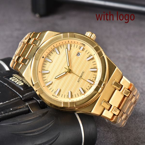 

men mechanical watch automatic watches stainless steel strap waterproof mens wristwatches with original box, Slivery;brown