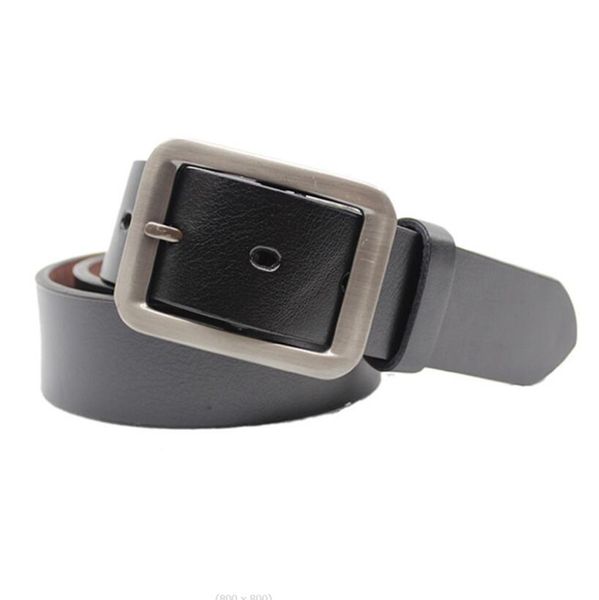 

g women's and men designer belts leather belt pin buckle casual wild belt retro fashion decorative jeans with box 049, Black;brown