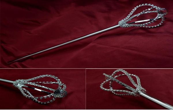 

rhinestone scepter three dimenshional bub pageant props bridal beauty queen winner cosplay party accessories crystal scepter mk0279637884, Blue;slivery
