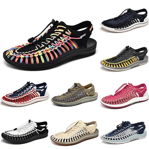 

2023 breathable beach casual shoes men women white blue beige pink brown black red mens trainers outdoor sports