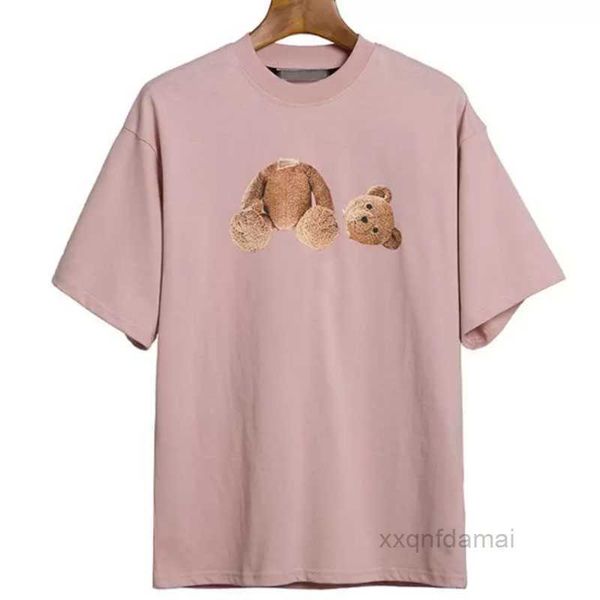 

mens t shirt designer tshirt palm shirts for men boy girl sweat tee shirts printing bear oversize breathable casual angels t-shirts 100% pur, White;black