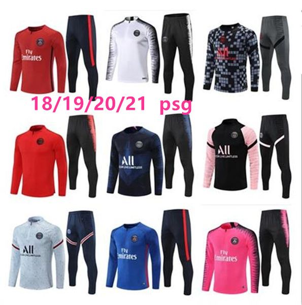 

19 20 21 22 paris tracksuits training psgs chandal 22 23 mbappe kit survetement foot tuta retro futbol soccer football men and kids, Black