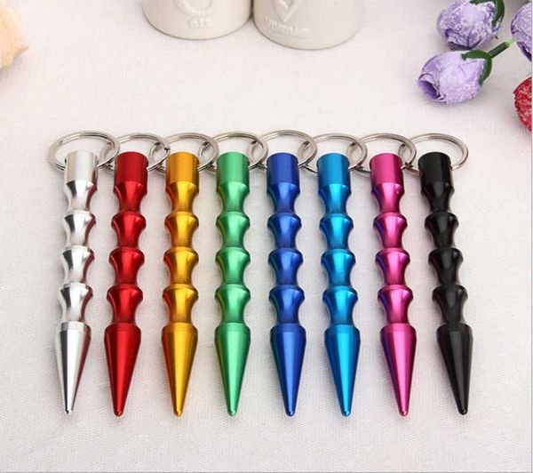 

multifunction self defense keychain for womens mens bag alloy key holder charm hanging pendant car key chains key ring7px0x2087340, Silver