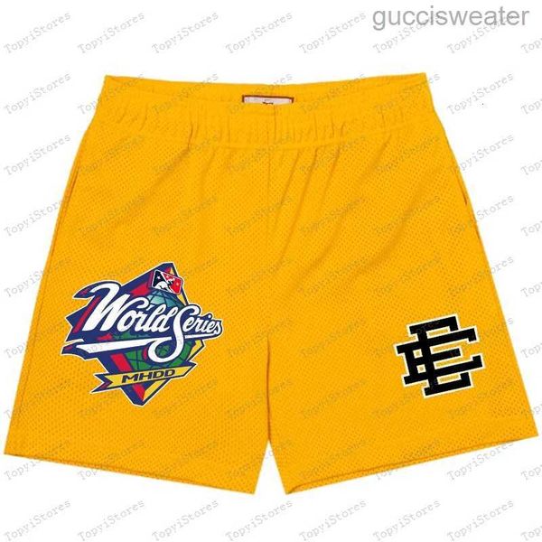 

2023 eric emanuel shorts hole type short men's casual designer shorts breathable fitness sport pants summer gym joggers workout mesh m-, White;black