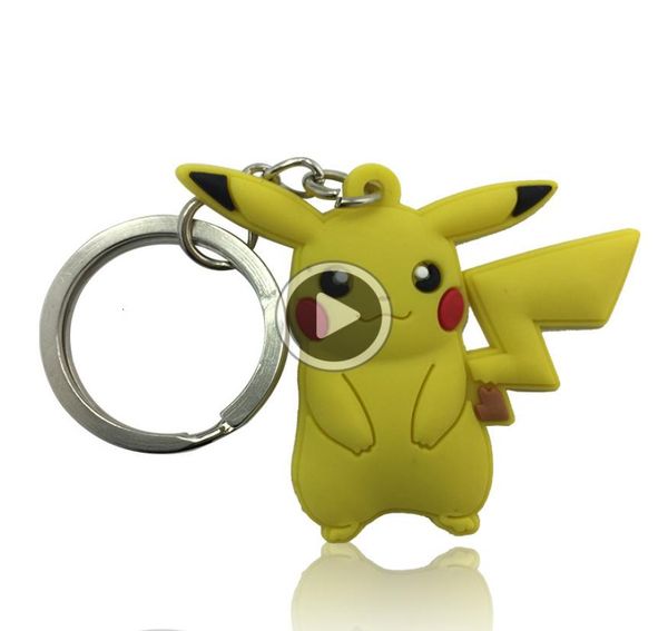 

key chains cute cartoon soft key ring pvc anime figure keychain car key holder fashion acssories rs as kids favor gift4787397, Silver