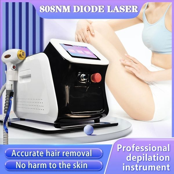 

3 wavelength 808nm diode laser hair removal machine rejuvenator painless effective hair removal machine 808 hair removal machine, Black