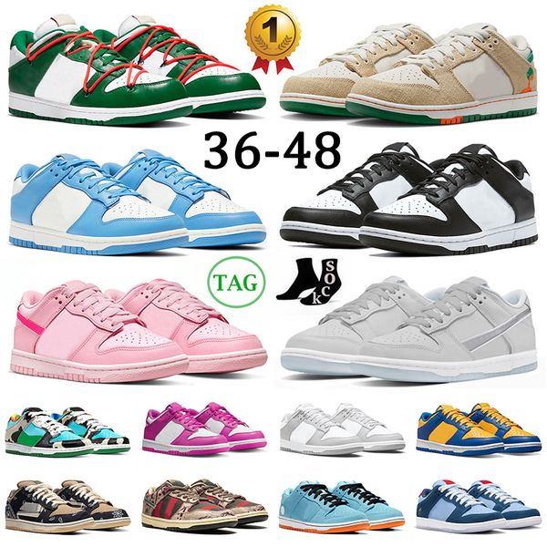 

panda pink low designer shoes big size 36-48 men women offs jarritos unc black white lobster purple chunky travis ts x sb lows casual mens t