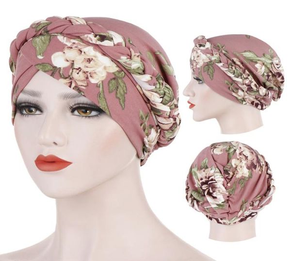 

2020 bohemia print muslim turban scarf for women islamic inner hijab caps arab wrap head scarves femme musulman turbante mujer3174321