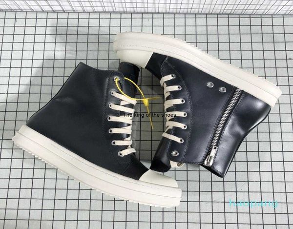 

designercomfortable men ro boots genuine leather man boots shoes thick sole mens winter footwear2034075, Black