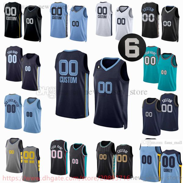 

custom 2022-23 new printed basketball jersey 27 david roddy 3 tyrell terry 8 ziaire williams 15 brandon clarke 7 santi aldama 5 vince willia, Black;red