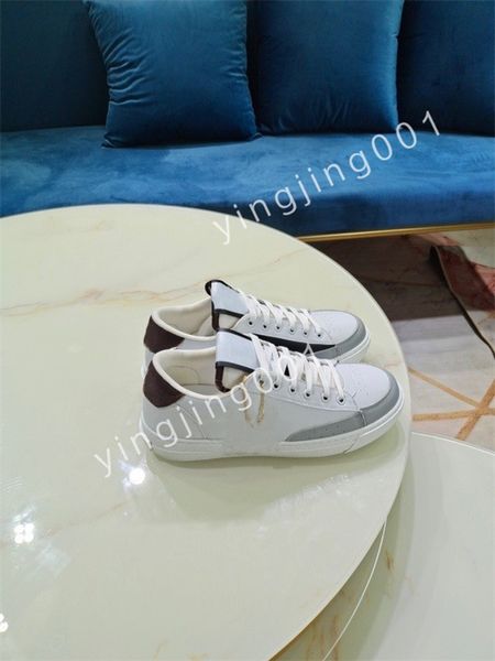 

2023 luxurys fashion white black leather calfskin sneakers shoe comfort outdoor trainers womens and men casual walking size35-46