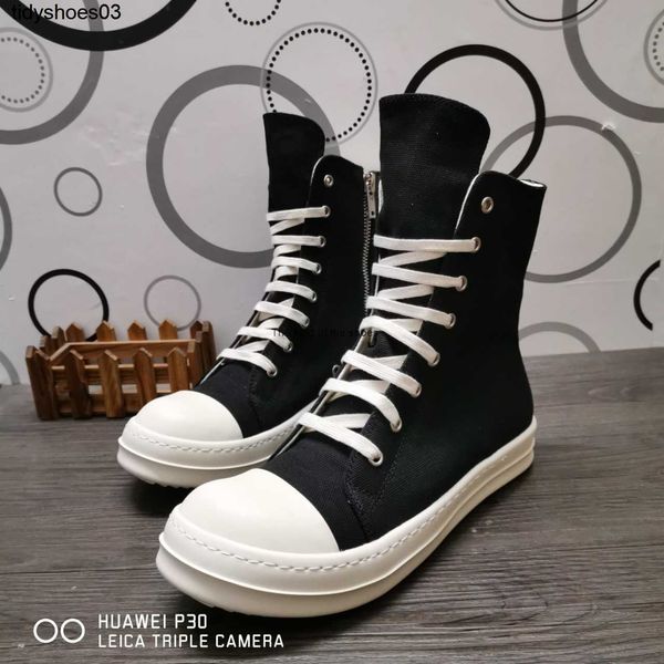 

designer goods ro black series high canvas hip-hop shoes men and women's shoes casual shoes fashion size 34-422023 og