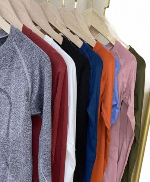 

long sleeve yoga women solid quick dry breathable sports workout gym tees t shirt female outdoor athletic sport4212464