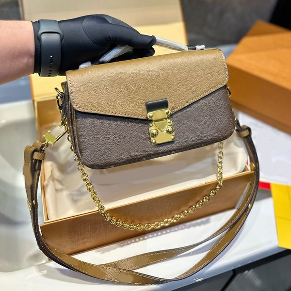 

messenger chains bags leather cross body designer brand bag totes luxury handbag fashion shoulder bag women letter purse phone wallet printi