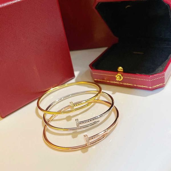 

original products 925 sterling silver elastic fine plate bracelet 18k rose gold platinum fashion versatile nail aa317, Black