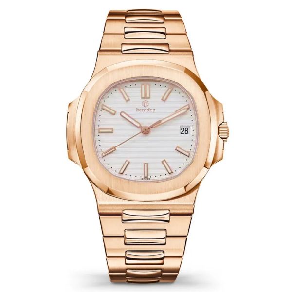 

watch men's automatic diamond watch business simple fit wrist quick release multi-color optional waterproof watches, Slivery;brown