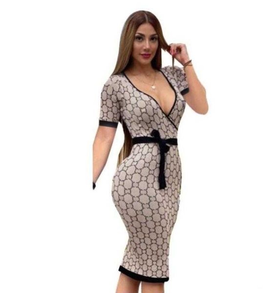 

dresses womens dress luxury ggity letter short sleeve party a-line ladies v-neck mini hot, Black;gray