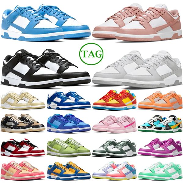 

men women shoes lows sneakers panda white black triple pink unc grey fog rose whisper strangelove blue raspberry candy active fuchsia mens r