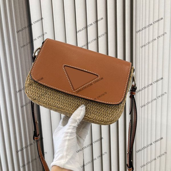 

23ss women luxurys designer totes bags ontehgo handbag straw plaited article braid shouder crossbody ladies handbags flowers with original d