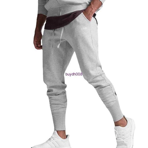 

asr men's fashion jogging pants tight sweatpants spring and autumn casual solid color versatile large elastic waist embroidered, Black