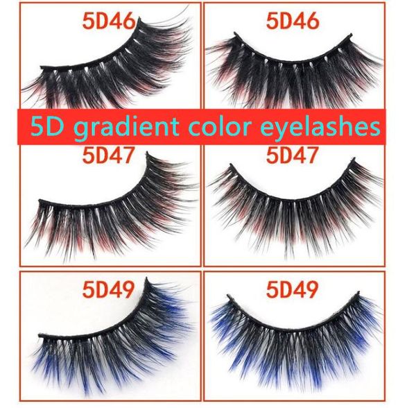 

5d gradient color eyelashes 15 styles5d mink lashes pack natural thick false eyelashes handmade makeup false lashes in bulk5142425